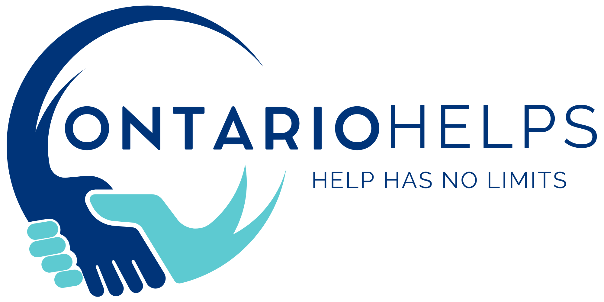 ONTARIO HELPS Navy + Turquois ONTARIO HELPS